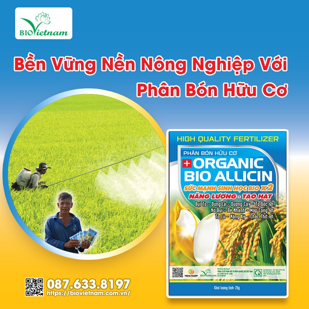 Bền Vững Nền Nông Nghiệp Với Phân Bón Hữu Cơ